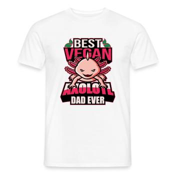 Axolotl Vegan | Pet Tail Lurch Idée cadeau - T-shirt homme - blanc - Devant - AI Model Male 178 dark (178cm)