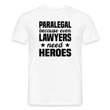 Rechtsanwaltsfachangestellter Rechtsanwalt - Männer T-Shirt - Weiß - Vorne - AI Model Male 178 dark (178cm)