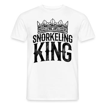 Snorkeling King Scuba Diver Diving Snorkeling Snor - Männer T-Shirt - Weiß - Vorne - AI Model Male 178 dark (178cm)