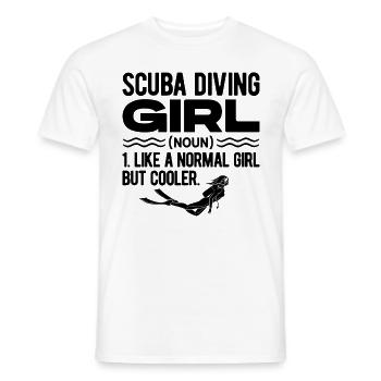 Snorkeling Girl Noun Definition Diver Scuba Diving - Männer T-Shirt - Weiß - Vorne - AI Model Male 178 dark (178cm)