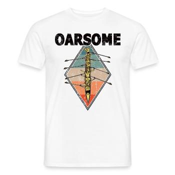 Rameur Rameur pour Rameur Kayak Canoë Sports Nautiques - T-shirt homme - blanc - Devant - AI Model Male 178 dark (178cm)