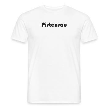 Snowboard - Pistensau - Männer T-Shirt - Weiß - Vorne - AI Model Male 178 dark (178cm)