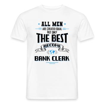 All Men Are Created Equal But Only The Best Become - Männer T-Shirt - Weiß - Vorne - AI Model Male 178 dark (178cm)