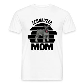 Schnauzer chien | Cadeaux de chiot de race de chien - T-shirt homme - blanc - Devant - AI Model Male 178 dark (178cm)