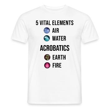 5 Vital Elements Air Water Acrobatics Gymastics Gy - Männer T-Shirt - Weiß - Vorne - AI Model Male 178 dark (178cm)