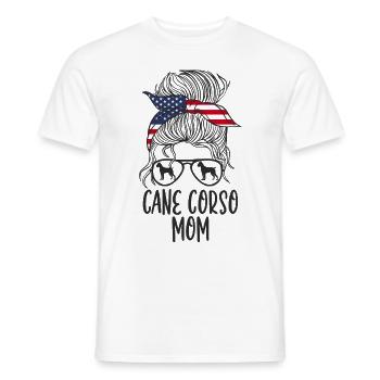 Cane Corso Mom - Men's T-Shirt - white - Front - AI Model Male 178 dark (178cm)