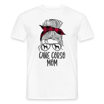 Cane Corso Mom - Men's T-Shirt - white - Front - AI Model Male 178 dark (178cm)