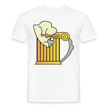 Retro Graphic Homebrewing Winemaking Brewery Craft - Männer T-Shirt - Weiß - Vorne - AI Model Male 178 dark (178cm)