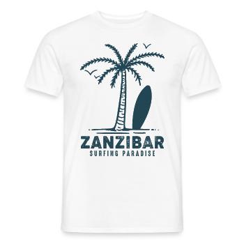 Tansania Palmenstrand Paradies Souvenir Arika - Männer T-Shirt - Weiß - Vorne - AI Model Male 178 dark (178cm)
