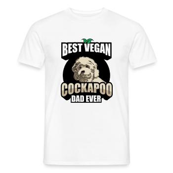 Cockapoo Papa | Dog breed Dogs Dog Gift Idea - T-shirt homme - blanc - Devant - AI Model Male 178 dark (178cm)
