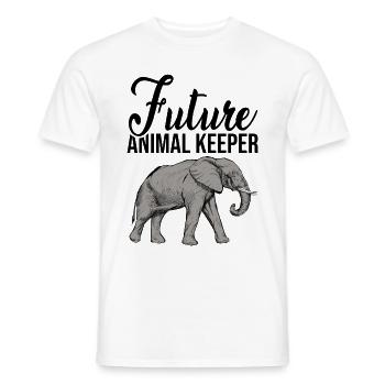Future Animal Keeper Animal Lover Zoo Keeper Zoolo - Männer T-Shirt - Weiß - Vorne - AI Model Male 178 dark (178cm)