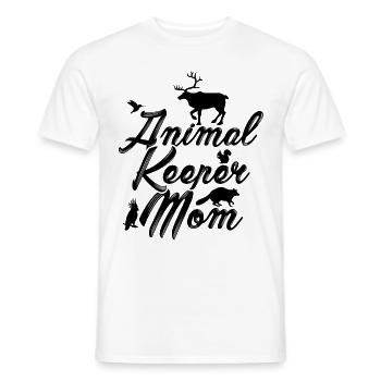 Animal Keeper Mom Zoo Keeper Animal Lover Zoologis - Männer T-Shirt - Weiß - Vorne - AI Model Male 178 dark (178cm)