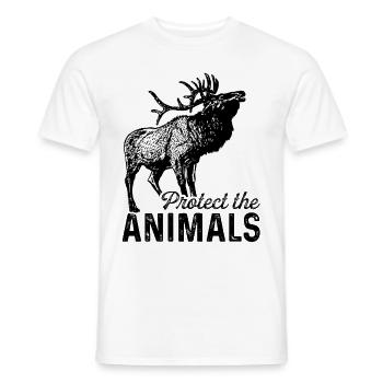 Protect The Animals Animal Lover Zoologist Zoo Kee - Männer T-Shirt - Weiß - Vorne - AI Model Male 178 dark (178cm)