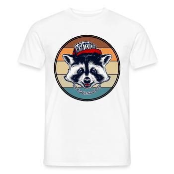 Retro Graphic Animal Keeper Zoo Keeper Animal Love - Männer T-Shirt - Weiß - Vorne - AI Model Male 178 dark (178cm)