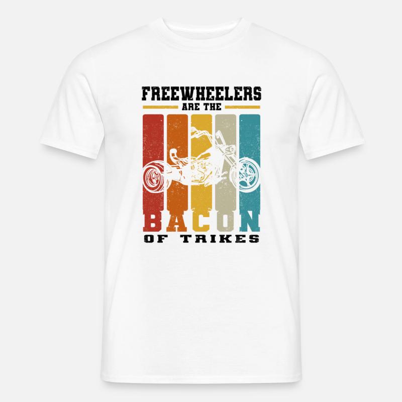Trike Motorrad - Männer T-Shirt - Weiß
