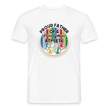 Stolzer Vater Des Paralympischen - Männer T-Shirt - Weiß - Vorne - AI Model Male 178 dark (178cm)