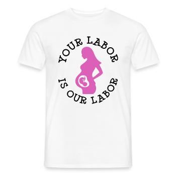 Notre sage-femme obstétrique - T-shirt homme - blanc - Devant - AI Model Male 178 dark (178cm)