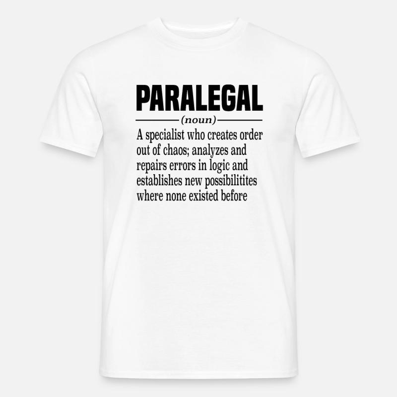 Rechtsanwaltsfachangestellter Rechtsanwalt - Männer T-Shirt - Weiß