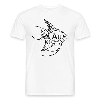 Goldfisch Au Periodensystem Karpfen Japan Aquarium - Männer T-Shirt - Weiß - Vorne - AI Model Male 178 dark (178cm)