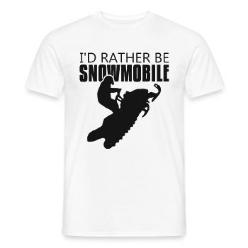 I would rather - Men's T-Shirt - white - Front - AI Model Male 178 dark (178cm)