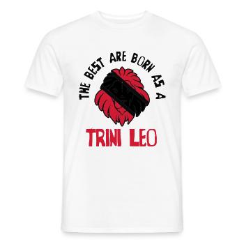 Pays du drapeau Trini Leo Tobago Trinidad Trinidad - T-shirt homme - blanc - Devant - AI Model Male 178 dark (178cm)