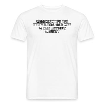 Wissenschaft - Wissenschaft und Technologie: Der - Männer T-Shirt - Weiß - Vorne - AI Model Male 178 dark (178cm)