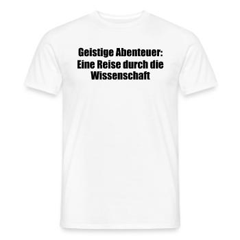 Wissenschaft - Geistige Abenteuer: Eine Reise - Männer T-Shirt - Weiß - Vorne - AI Model Male 178 dark (178cm)