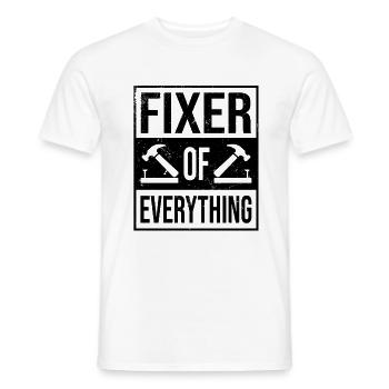 Fixer Of Everything Car Lover Automobile Mechanic - Men's T-Shirt - white - Front - AI Model Male 178 dark (178cm)