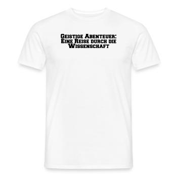 Wissenschaft - Geistige Abenteuer: Eine Reise - Männer T-Shirt - Weiß - Vorne - AI Model Male 178 dark (178cm)