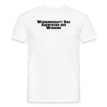 Wissenschaft - Wissenschaft: Das Abenteuer des - Männer T-Shirt - Weiß - Vorne - AI Model Male 178 dark (178cm)