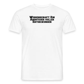 Wissenschaft - Wissenschaft: Ein Abenteuer voller - Männer T-Shirt - Weiß - Vorne - AI Model Male 178 dark (178cm)