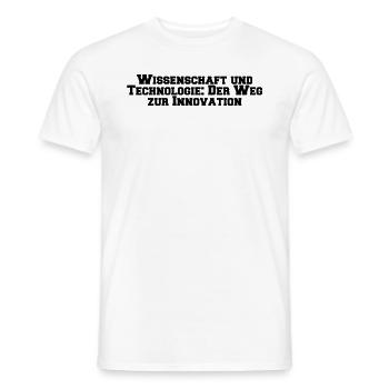 Wissenschaft - Wissenschaft und Technologie: Der - Männer T-Shirt - Weiß - Vorne - AI Model Male 178 dark (178cm)