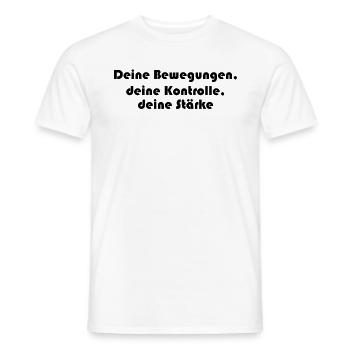 Pilates - Deine Bewegungen, deine Kontrolle, - Männer T-Shirt - Weiß - Vorne - AI Model Male 178 dark (178cm)