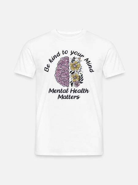 Bewusstsein Für Psychische Gesundheit - Männer T-Shirt - Weiß