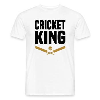 Cricket Spieler sport - Männer T-Shirt - Weiß - Vorne - AI Model Male 178 dark (178cm)