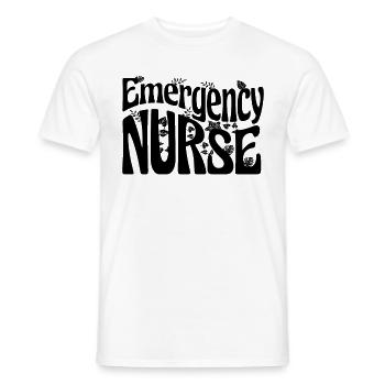 Hospital Emergency Nurse - Men's T-Shirt - white - Front - AI Model Male 178 dark (178cm)