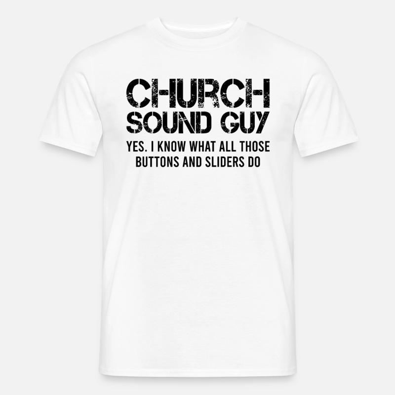 Tontechniker Musik Audio Technik - Männer T-Shirt - Weiß