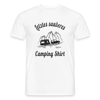 Wohnwagen Camper Camping - Männer T-Shirt - Weiß - Vorne - AI Model Male 178 dark (178cm)