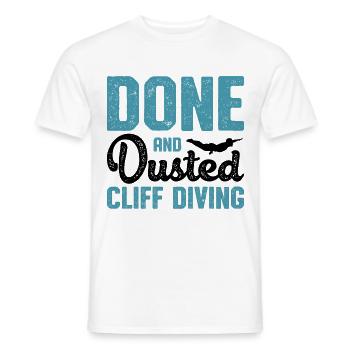Done And Dusted Cliff Diving Cliff Diver Waterspor - Men's T-Shirt - white - Front - AI Model Male 178 dark (178cm)