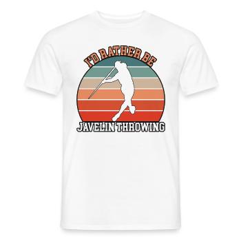 Plutôt lancer du javelot - T-shirt homme - blanc - Devant - AI Model Male 178 dark (178cm)