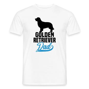 Papa Golden Retriever - T-shirt homme - blanc - Devant - AI Model Male 178 dark (178cm)