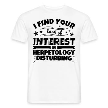 Herpetologie lustiges Geschenk - Männer T-Shirt - Weiß - Vorne - AI Model Male 178 dark (178cm)