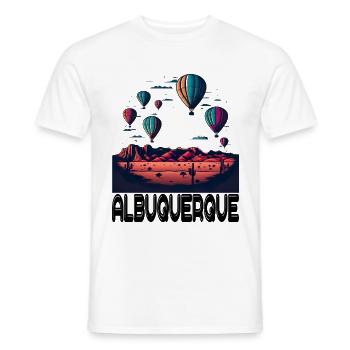 Albuquerque Ballon New Mexico Heißluftballon - Männer T-Shirt - Weiß - Vorne - AI Model Male 178 dark (178cm)