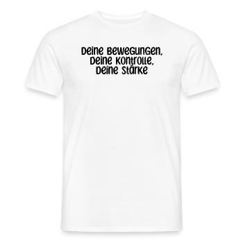 Pilates - Deine Bewegungen, deine Kontrolle, - Männer T-Shirt - Weiß - Vorne - AI Model Male 178 dark (178cm)