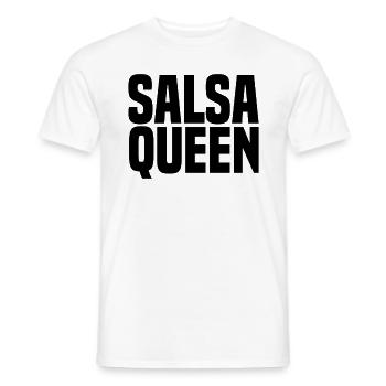 Salsa dansant musique dansante pratiquant le latin - T-shirt homme - blanc - Devant - AI Model Male 178 dark (178cm)