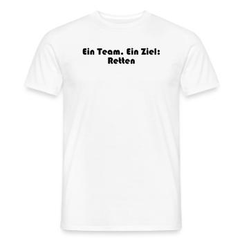 Feuerwehr - Ein Team. Ein Ziel: Retten - Männer T-Shirt - Weiß - Vorne - AI Model Male 178 dark (178cm)
