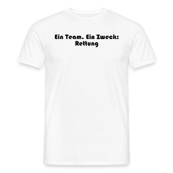 Feuerwehr - Ein Team. Ein Zweck: Rettung - Männer T-Shirt - Weiß - Vorne - AI Model Male 178 dark (178cm)