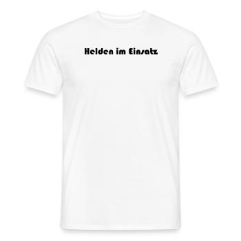 Feuerwehr - Helden im Einsatz - Männer T-Shirt - Weiß - Vorne - AI Model Male 178 dark (178cm)