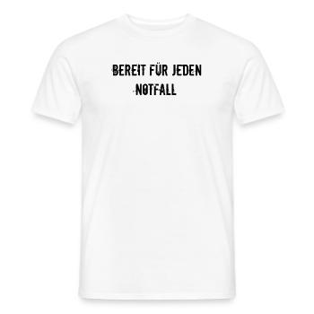 Feuerwehr - Bereit für jeden Notfall - Männer T-Shirt - Weiß - Vorne - AI Model Male 178 dark (178cm)