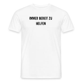 Feuerwehr - Immer bereit zu helfen - Männer T-Shirt - Weiß - Vorne - AI Model Male 178 dark (178cm)